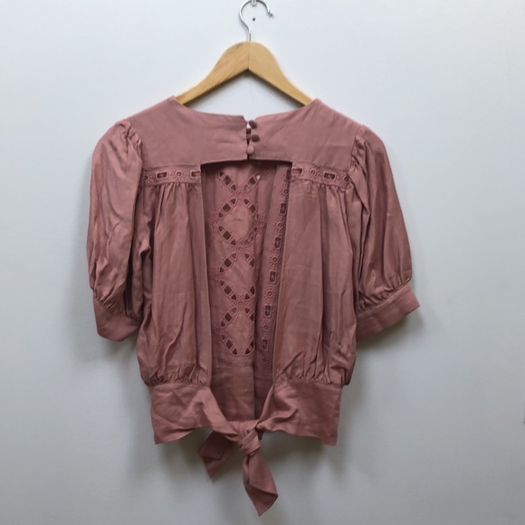 ba&sh bacary eyelet open back top - Picture 4 of 10